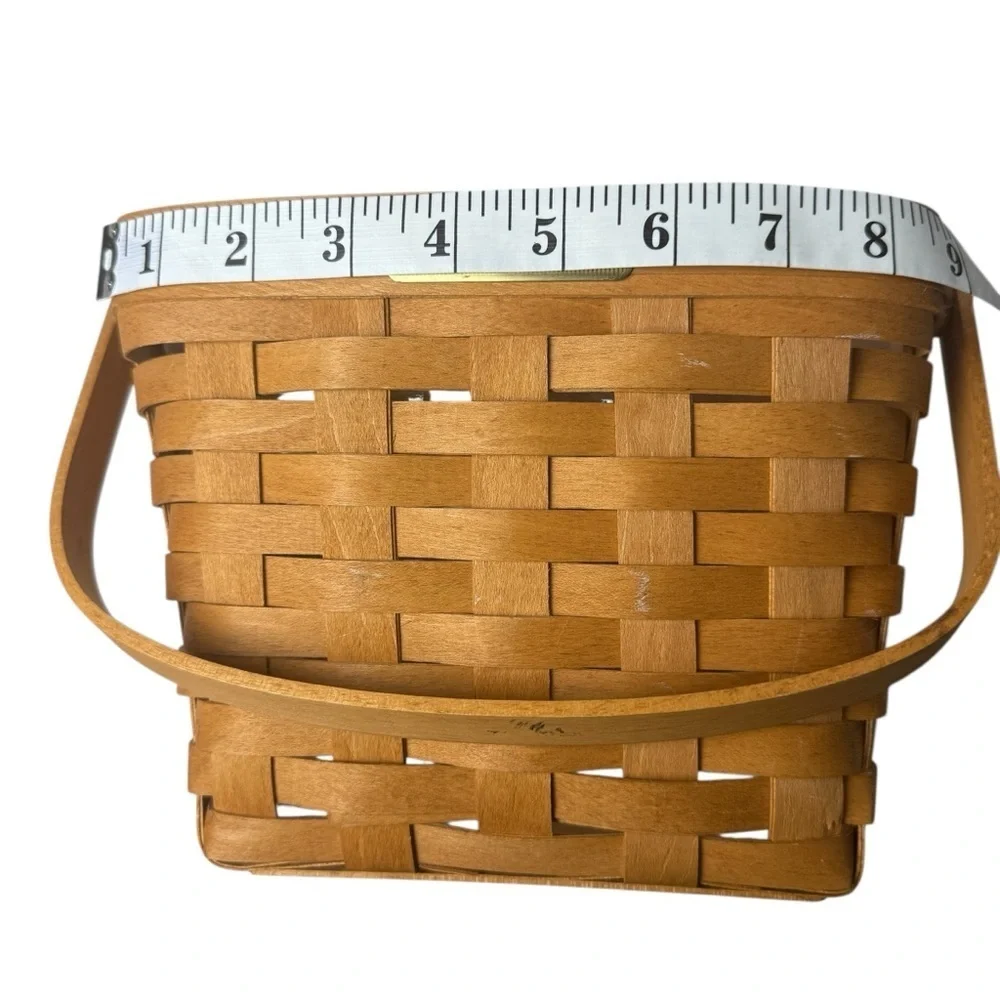 Longaberger 1993 Dresden Tour Basket W/Liner Signed Handwoven VTG CottageCore